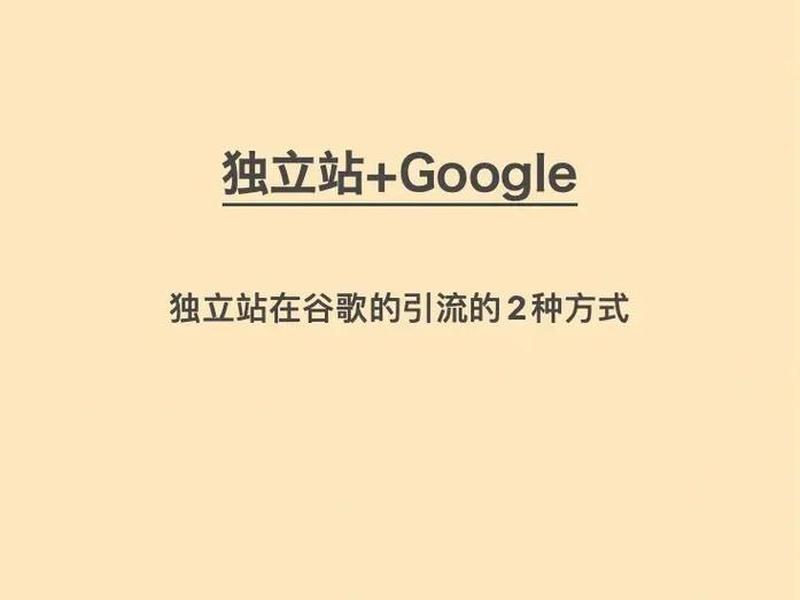 谷歌独立站建站详细教程 - 谷歌独立站推广效果 谷歌独立站建站详细教程 - 谷歌独立站推广效果
