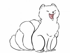 九尾狐简笔画可爱（九尾狐简笔画可爱又漂亮）