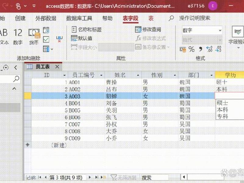 access怎么建立关系 access怎么样建立关系