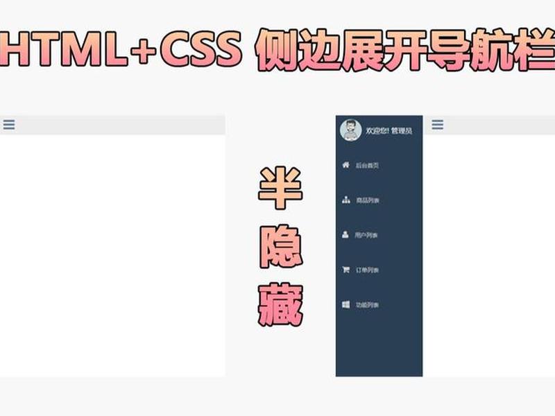 html制作头部导航；html网站头部导航如何制作