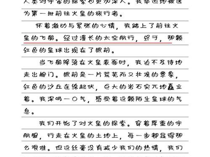 火星建设工程作文600字 - 火星建设工程作文600字怎么写