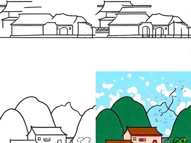 搭建建筑简笔画;搭建建筑简笔画怎么画 搭建建筑简笔画;搭建建筑简笔画怎么画