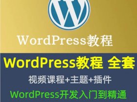 wordpress建站全教程；wordpress建站教程入门