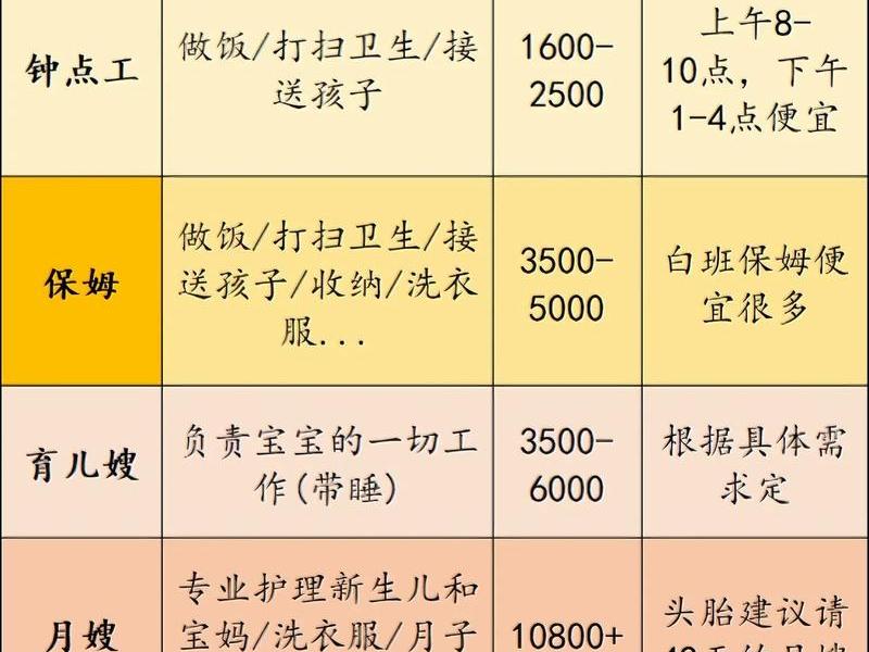 保姆项目(保姆服务项目) 保姆项目(保姆服务项目)