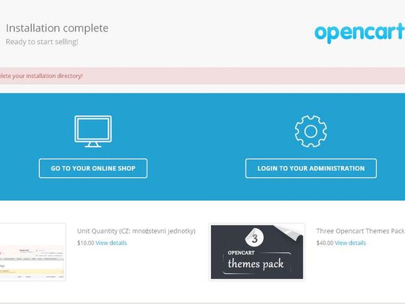 opencart如何搭建；opencart建站教程
