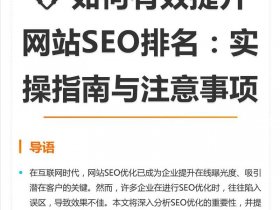seo优化推广流程步骤 seo排名优化推广教程