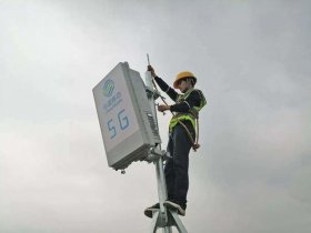 华为5G基站建设现场；华为5g基站建设现场图片
