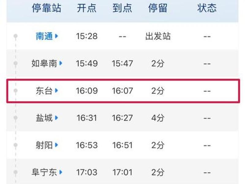 东台站在哪里 - 东台站在哪里坐高铁
