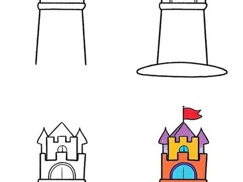 建造简笔画 - 简笔画建筑画大全图片 建造简笔画 - 简笔画建筑画大全图片