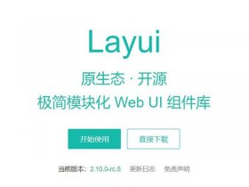 layui建设网站（layui搭建网页）