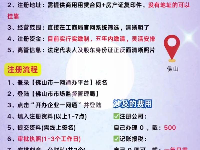 佛山创业注册流程(佛山创业注册流程及费用) 佛山创业注册流程(佛山创业注册流程及费用)