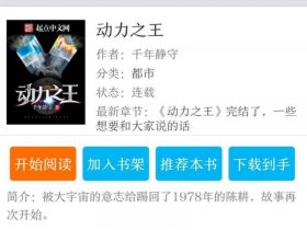动力起点；动力之王起点中文网