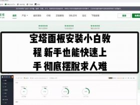 windows10安装宝塔面板（宝塔windows面板安装教程）