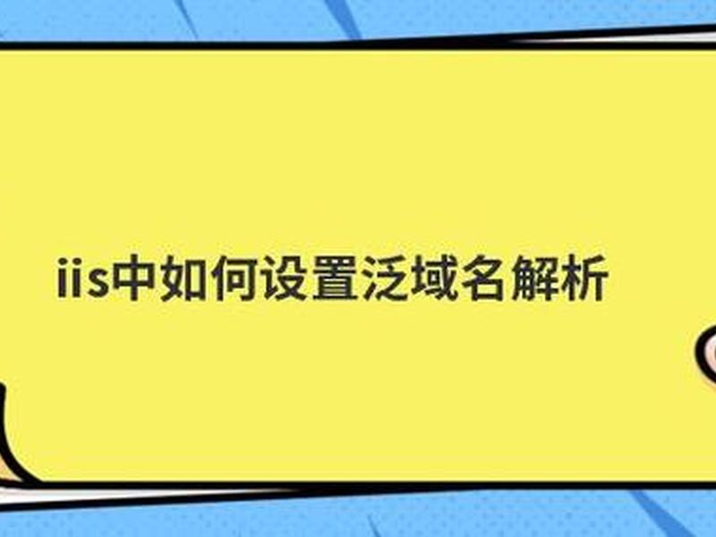 iis设置局域网域名 iis设置局域网域名怎么设置 iis设置局域网域名 iis设置局域网域名怎么设置