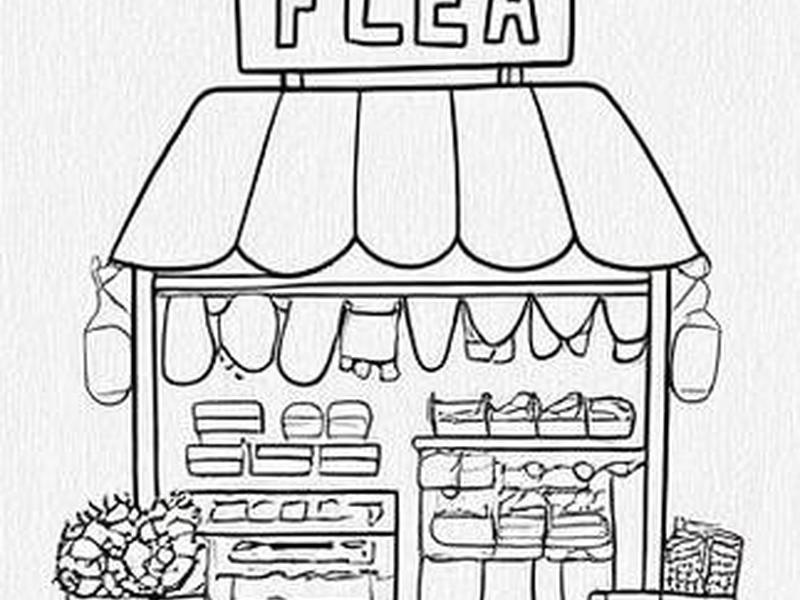 shop简笔画；shopping简笔画