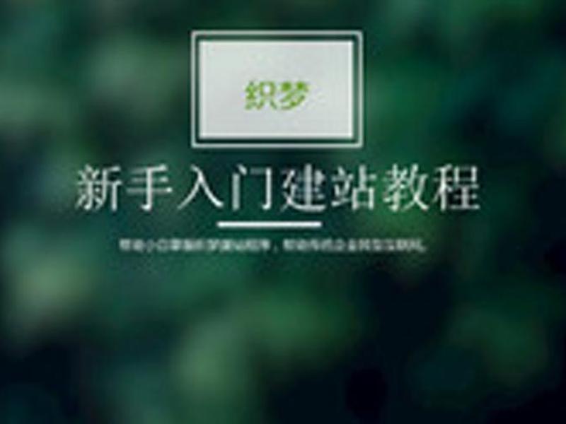 建站技术零基础入门；零基础建站教程