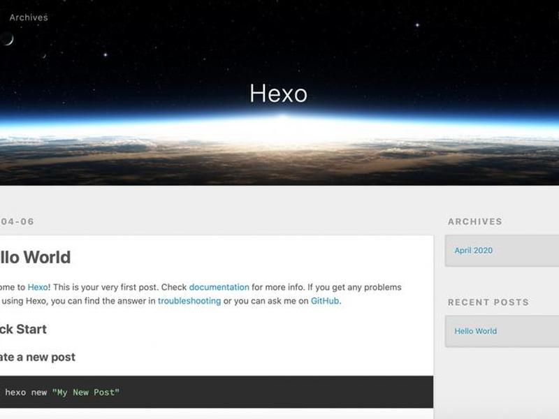 hexo可以搭建网页吗；hexo和github搭建个人博客
