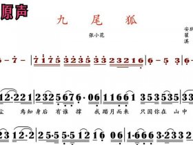 九尾狐简谱（九尾狐简谱简谱）