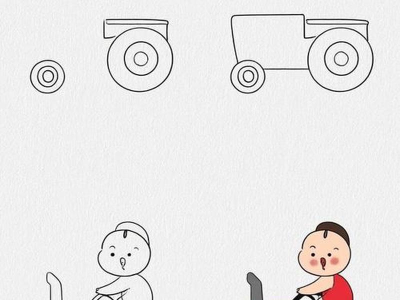 拖拉机简笔画图片(拖拉机简笔画图片幼儿) 拖拉机简笔画图片(拖拉机简笔画图片幼儿)