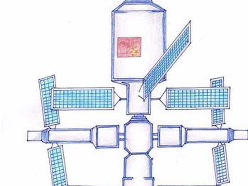空间站的画法简笔画(空间站的画法简笔画图片) 空间站的画法简笔画(空间站的画法简笔画图片)