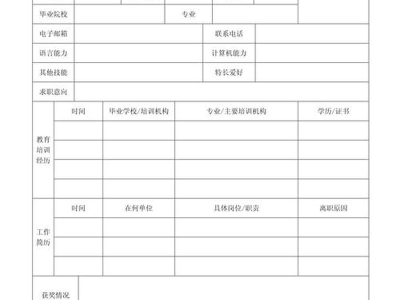 免费个人简历模板下载,免费的个人简历模板表格 免费个人简历模板下载,免费的个人简历模板表格
