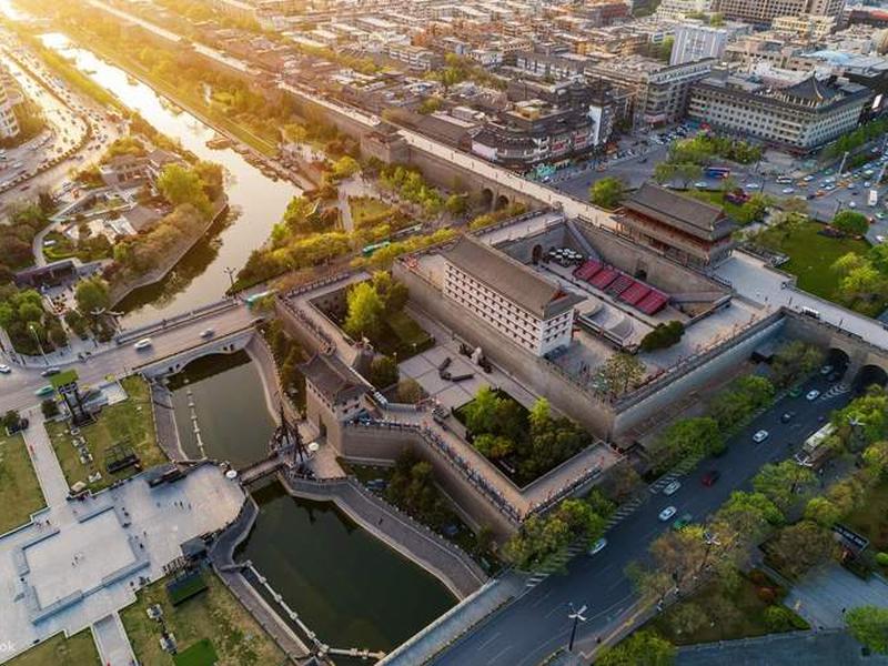 永宁门修建图(永宁门鸟瞰图) 永宁门修建图(永宁门鸟瞰图)