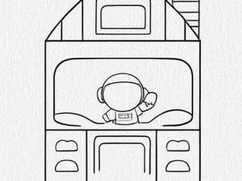 空间站画法 - 空间站的画法简笔画 空间站画法 - 空间站的画法简笔画