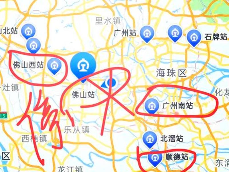 新佛山站位置 - 佛山新火车站计划图