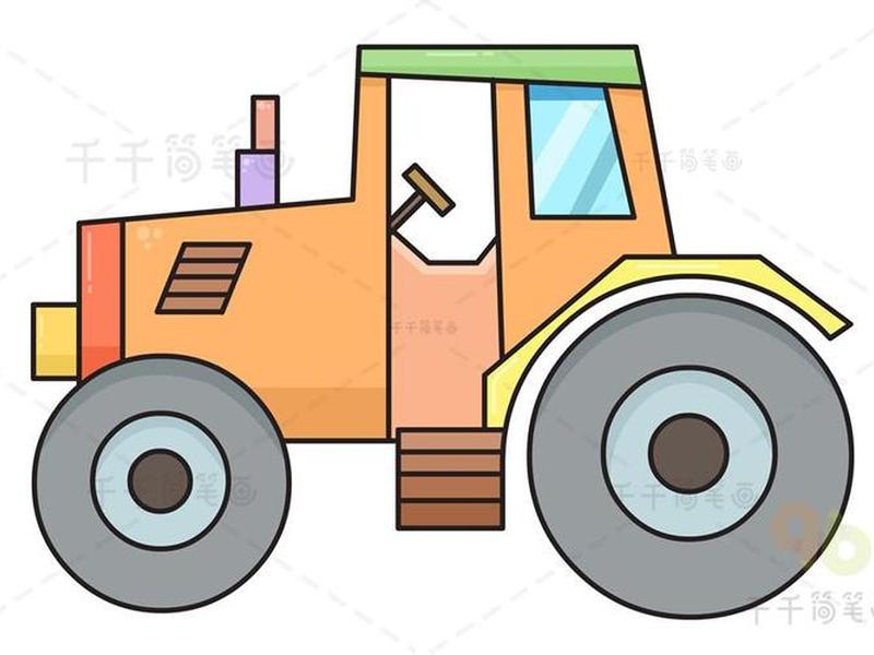 拖拉机简笔画涂色打印;拖拉机简笔画涂色打印图片 拖拉机简笔画涂色打印;拖拉机简笔画涂色打印图片