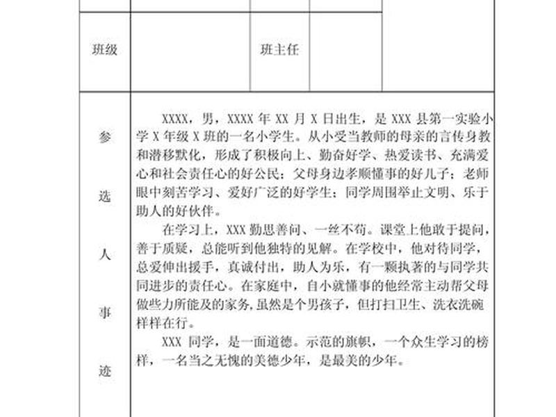 推荐材料格式模板、推荐材料格式模板下载 推荐材料格式模板、推荐材料格式模板下载