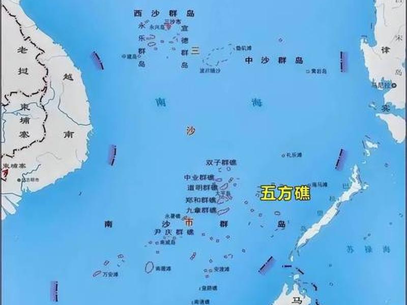 南海新建岛屿位置、南海新建岛屿位置图 南海新建岛屿位置、南海新建岛屿位置图