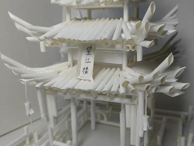 叶子搭建望江楼,叶子建造望江楼 叶子搭建望江楼,叶子建造望江楼