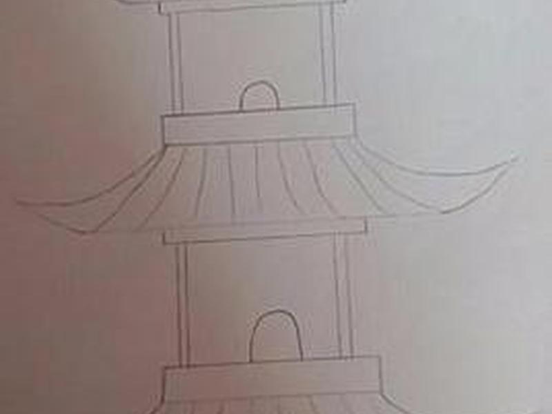 小宝塔简笔画 - 小宝塔简笔画图片 小宝塔简笔画 - 小宝塔简笔画图片