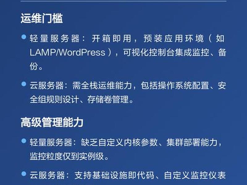 轻量服务器和云服务器区别 - 轻量服务器和云服务器区别在哪