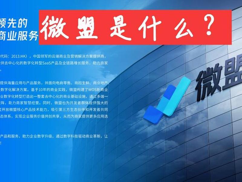 微盟具体怎么做的 - 微盟是怎么做起来的