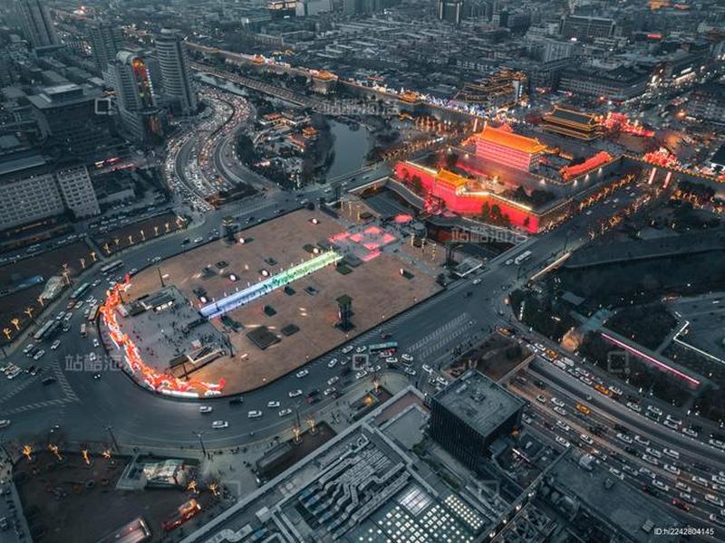 永宁门修建图(永宁门鸟瞰图) 永宁门修建图(永宁门鸟瞰图)