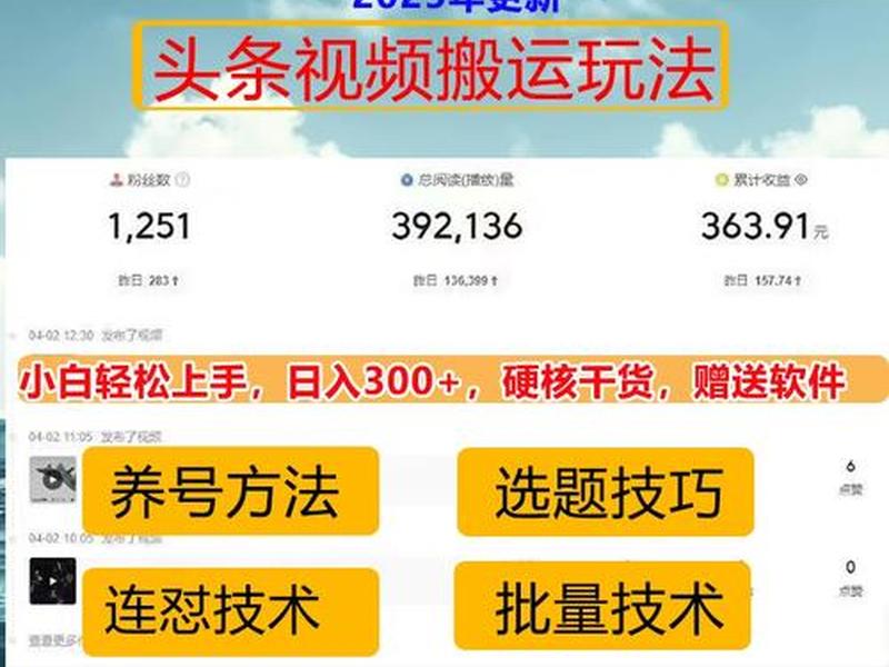 头条如何创作（如何在头条制作原创视频）