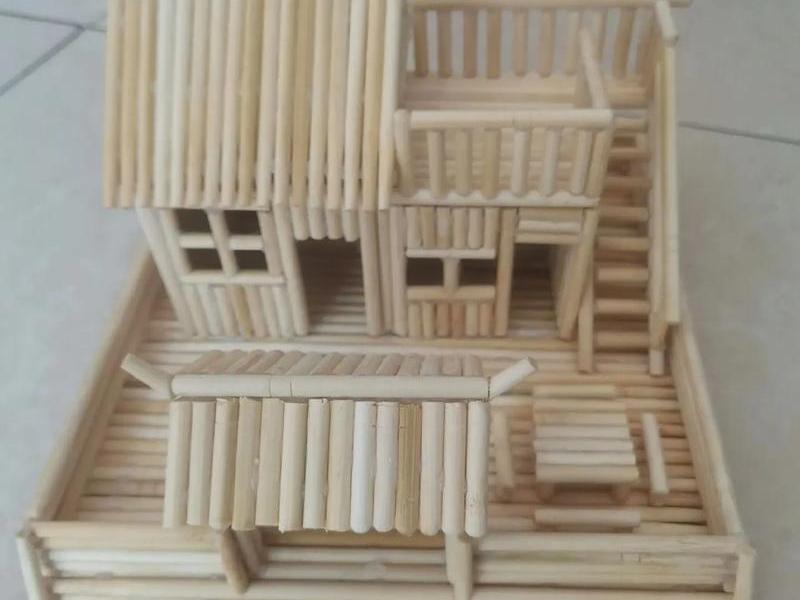 筷子搭建筑；筷子搭建筑物