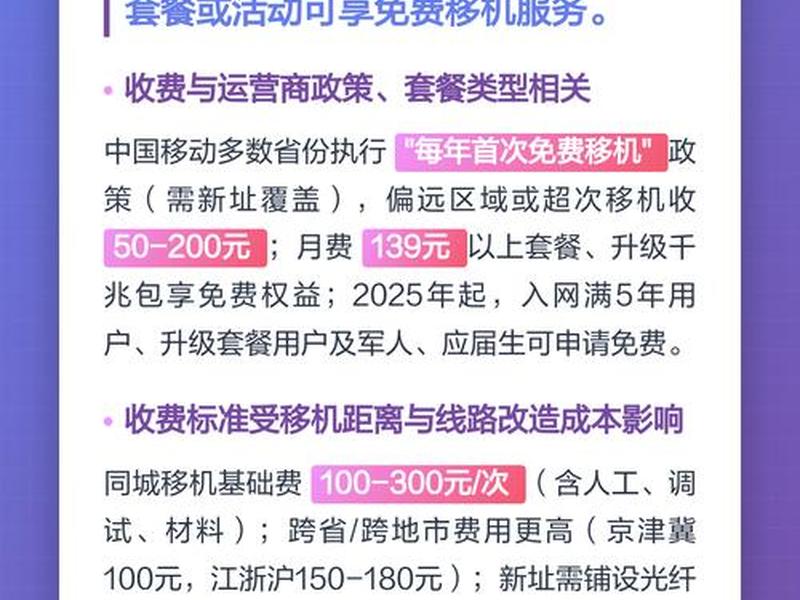 移动自建，移动自建ftth100m收费么