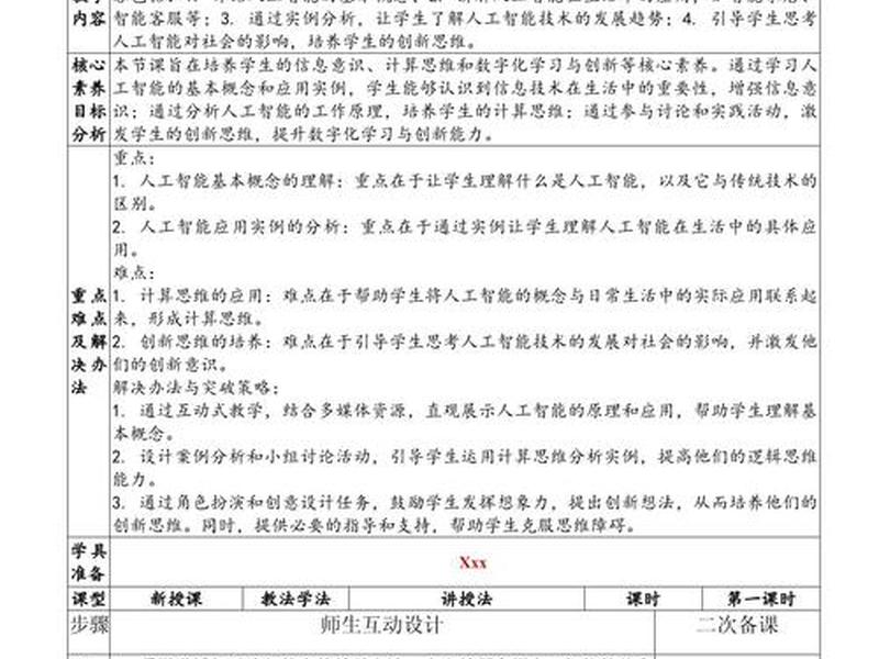 小学信息技术教学方案模板 小学信息技术教学方案模板范文