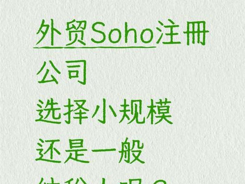 外贸soho建站公司（外贸soho注册公司）