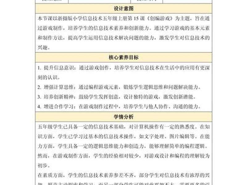 小学信息技术教学方案模板 小学信息技术教学方案模板范文