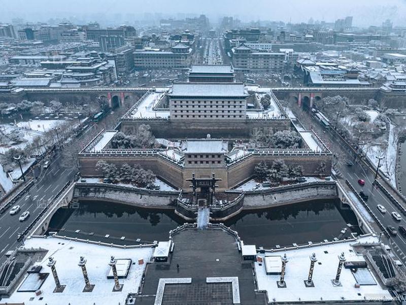 永宁门修建图(永宁门鸟瞰图) 永宁门修建图(永宁门鸟瞰图)