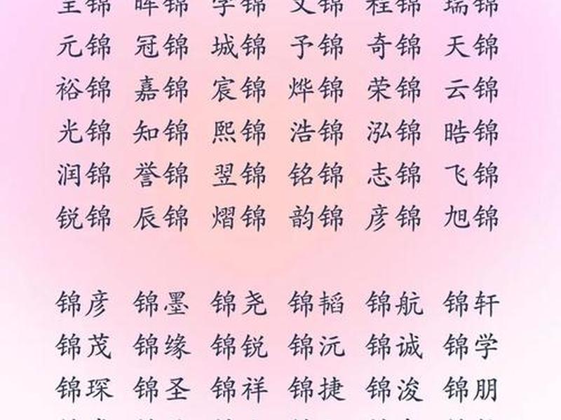 易锦起名案例 - 易锦名字的寓意 易锦起名案例 - 易锦名字的寓意