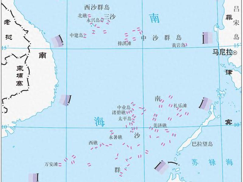 南海新建岛屿位置、南海新建岛屿位置图 南海新建岛屿位置、南海新建岛屿位置图