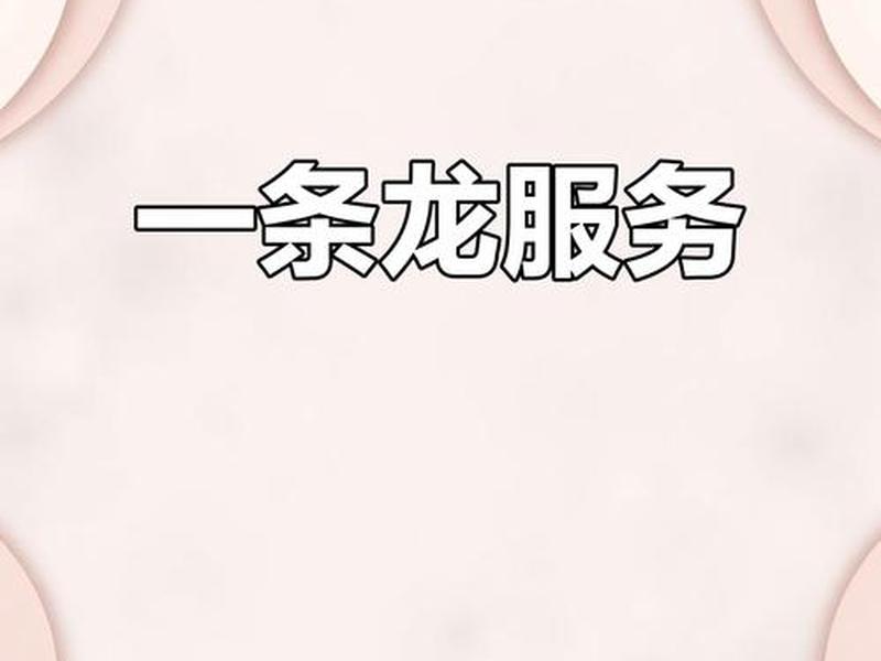 一条龙服务的文创公司 一条龙的项目服务叫什么 一条龙服务的文创公司 一条龙的项目服务叫什么