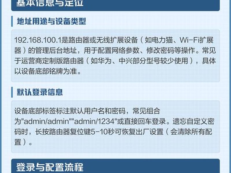 192.168.100.1用户登录入口（192.168.100.1用户登录入口教程）