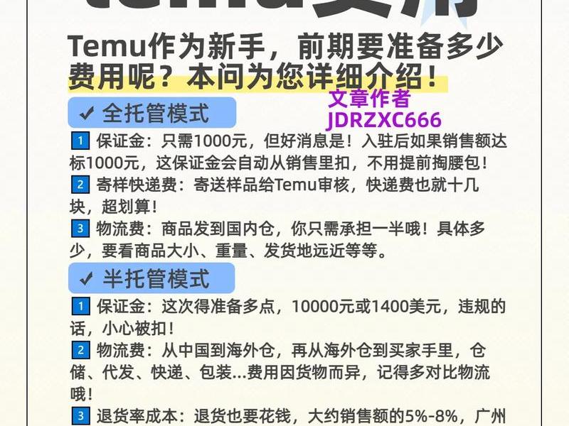 temu入驻流程及费用 temu入驻费用多少 temu入驻流程及费用 temu入驻费用多少