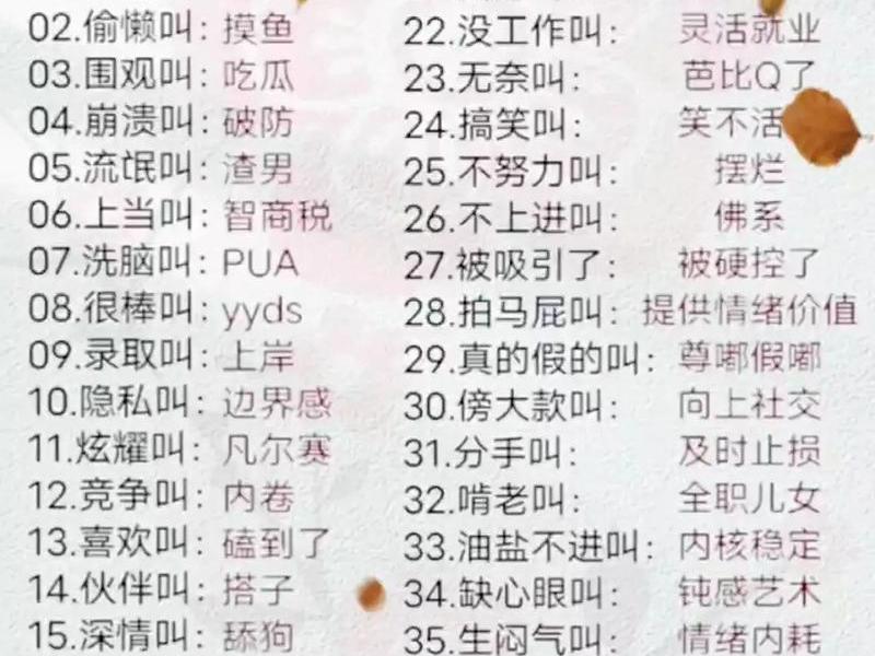 2023网络热词以及出处(2020年网络热词的含义和出处) 2023网络热词以及出处(2020年网络热词的含义和出处)
